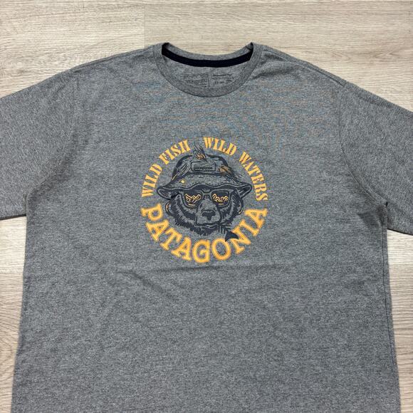 Patagonia Take A Stand Responsibili-Tee Wild Fish Waters Shirt Men's M - Picture 2 of 9